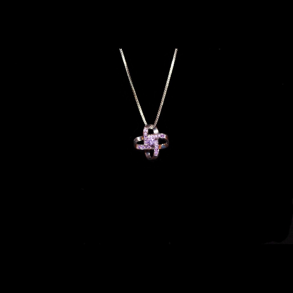 Purple Clover Necklace NWOT